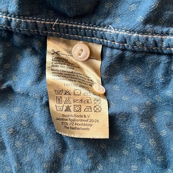 Scotch & Soda | Plaid blue flannel button up - Picture 11 of 16